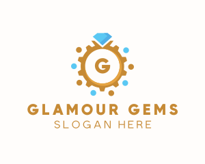 Diamond Jewelry Ring logo design