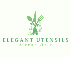 Natural Food Cutlery logo design
