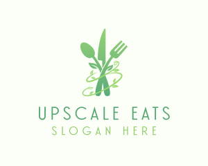 Natural Food Cutlery logo design