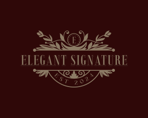 Elegant Garden Boutique logo design