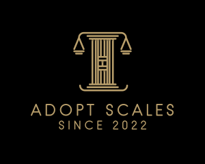 Colum Law Scale logo design