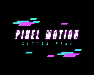 Neon Pixel Technology logo design