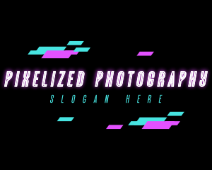 Neon Pixel Technology logo design