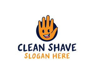 Happy Clean Hand logo design