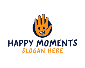 Happy Clean Hand logo design