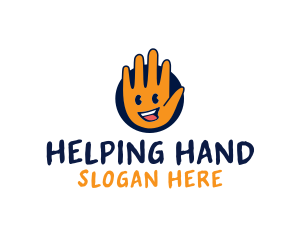 Happy Clean Hand logo design