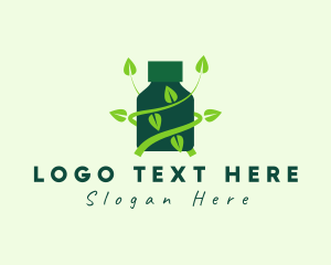 Natural Medicine Bottle  Logo