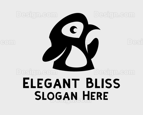 Baby Penguin Bird Logo
