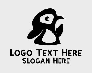 Baby Penguin Bird logo