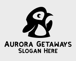 Baby Penguin Bird logo design