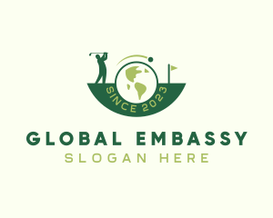 Global Golf Competition logo design