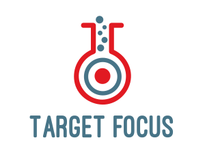 Target Test Tube logo design