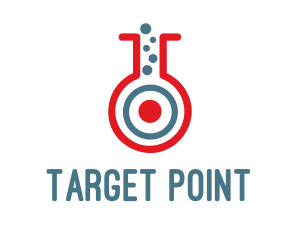 Target Test Tube logo design