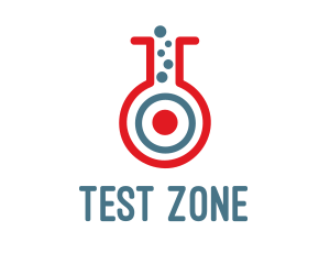 Target Test Tube logo design