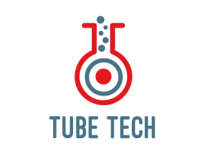 Target Test Tube logo design