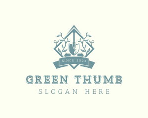 Garden Shovel Planting logo