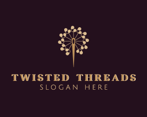 Stitching Needle Tailoring logo design