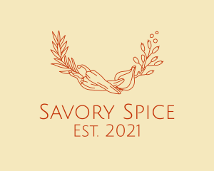 Pepper Onion Spices  logo design