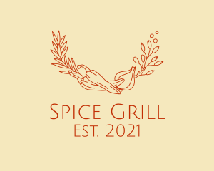 Pepper Onion Spices  logo design