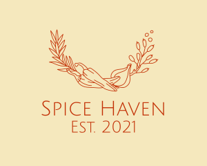 Pepper Onion Spices  logo design