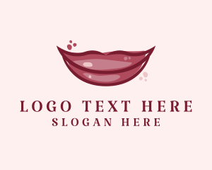 Maroon Lip Gloss logo