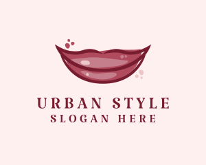 Maroon Lip Gloss Logo