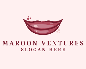 Maroon Lip Gloss logo