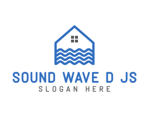 Wave House Real Estate logo design