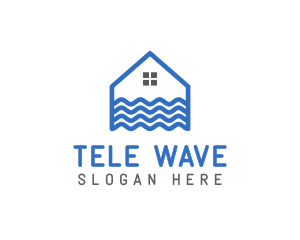 Wave House Real Estate logo design