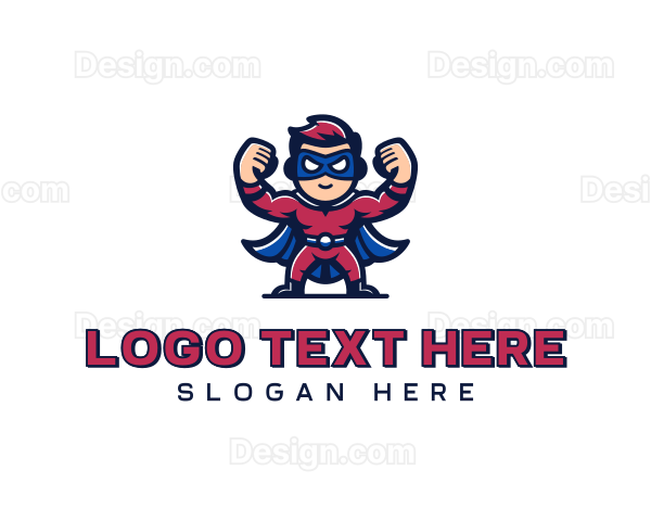 Superhero Personal Trainer Logo