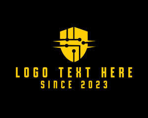 Security - Technology Security Shield logo design