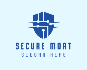 Technology Security Shield logo design