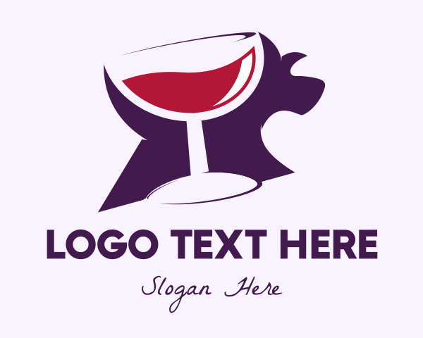 Burgundy logo example 4