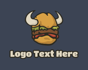 Viking Burger Horns logo