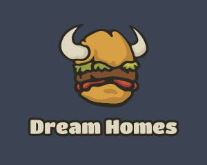 Viking Burger Horns logo