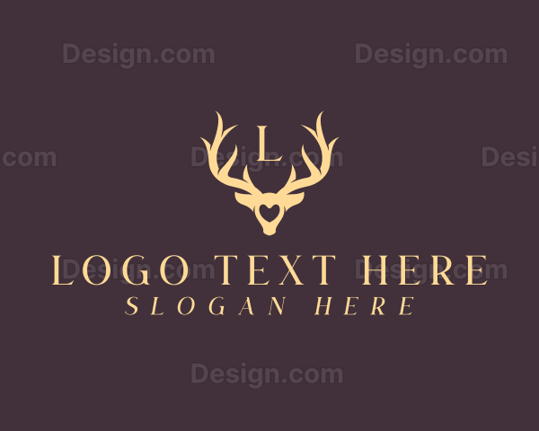 Wildlife Antler Horn Logo