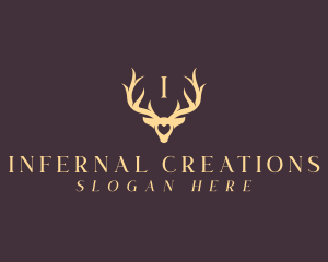 Wildlife Antler Horn logo design