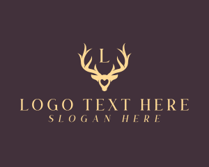 Headgear - Wildlife Antler Horn logo design
