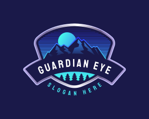 Mountain Hiking Adventure Logo