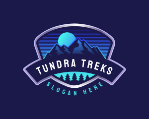 Mountain Hiking Adventure logo design