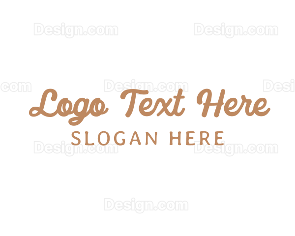 Cursive Traditional Wordmark Logo