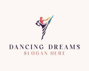 Gymnast Dancing Performer logo