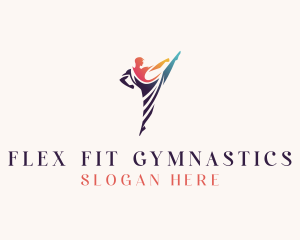 Gymnast Dancing Performer logo