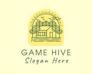 Forest Cabin House Logo