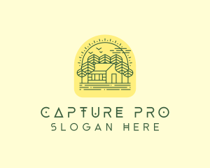 Forest Cabin House logo design