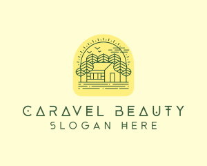 Forest Cabin House logo design