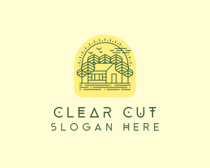 Forest Cabin House logo design