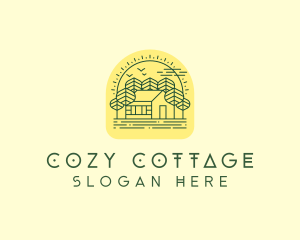 Forest Cabin House logo design