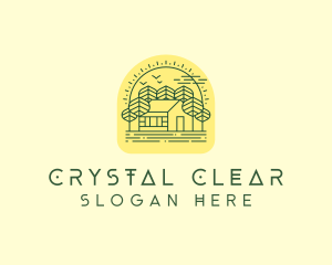 Forest Cabin House logo design