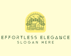 Forest Cabin House logo design